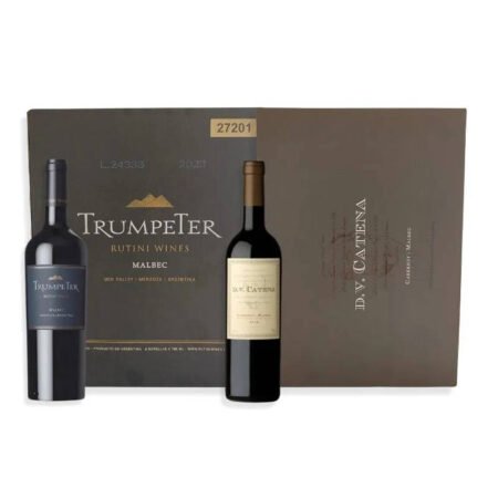 1 CAJA D.V. CABERNET MALBEC + 1 CAJA TRUMPETER MALBEC