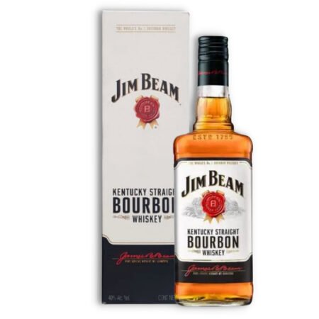 Jim Beam White Bourbon 750ml C/estuche