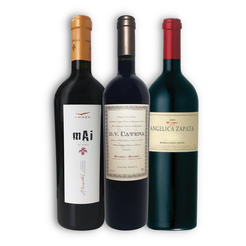 MIX 1U KAIKEN MAI 750ML + 1U ANGELICA ZAPATA MALBEC 750ML + 1U D.V CATENA MALBEC MALBEC
