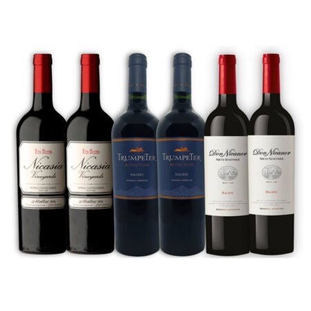 MIX VINO MALBEC 2U NICASIA + 2U TRUMPETER + 2U DON NICANOR
