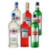 MIX APERITIVO 2U GANCIA 950ML + 2U CAMPARI 750ML + 2U MARTINI BIANCO 1000ML CAJA X6U