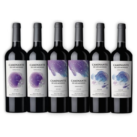 MIX CAMINANTE DE LOS MUNDOS ORGÁNICO 2U MALBEC + 2U CABERNET FRANC + 2U BLEND CAJA X6U 750ML