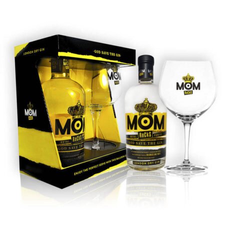 Mom Royal Rocks Purity Gin 700ml + Copa C/estuche