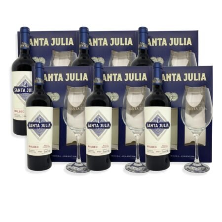 Alternative view of Santa Julia Malbec 750ml +Copa De Vidrio 600ml c/Estuche