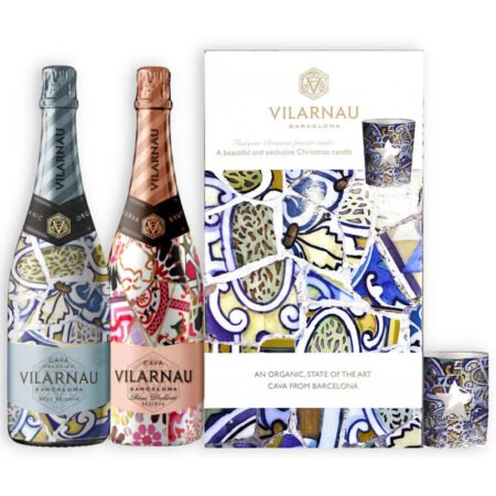 Vilarnau Brut Reserva+ Extra Brut Rosé 750ml + Vela C/estuche