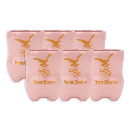 Alternative view of Fernet Branca Vaso de Cerámica Rosa 800ml