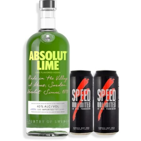 COMBO ABSOLUT LIME 750ML + 2 SPEED UNLIMITED 473ML