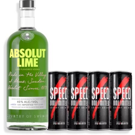 COMBO ABSOLUT LIME 750ML + 4 SPEED UNLIMITED 250ML