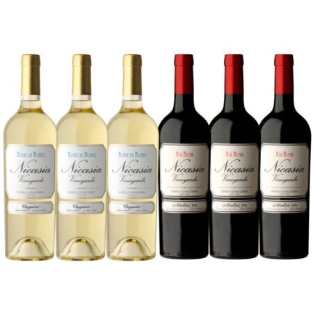 MIX NICASIA VINEYARDS 3 BLANC DE BLANCS + 3U RED BLEND 750ML